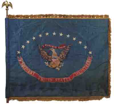 (MILITARY.) Regimental flag of the 9th Regiment of United States Volunteers.